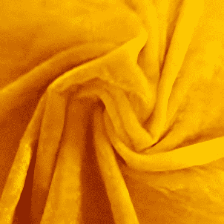 Buy Online Viscose Velvet Fabric In Yellow colour